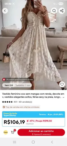 Vestido renda luxo