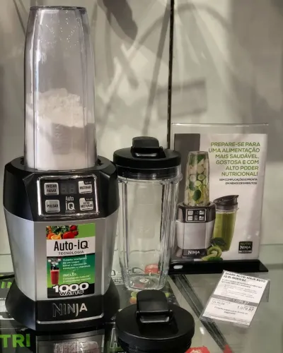 Processador Nutri Ninja - Auto-iq 1000w 220v completo novissimo