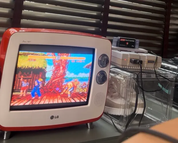 Tv retro lg exclusiva e rars feita lara videos games antigos nostalgia pura