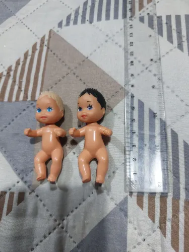 Lote bonecas bebê miniatura barbie mattel antigas