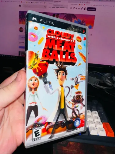 jogo original para psp - cloudy with a chance of meatballs (ta chovendo almôndegas)