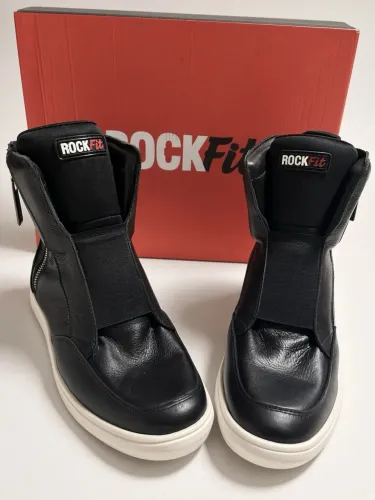 Bota/Tênis ROCKFit Couro Preto Nº 37 - Usada 1 vez (Praticamente Nova) + Caixa