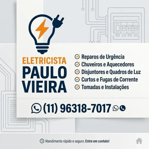 Eletricista de Urgência - Chuveiro, Disjuntor Caindo, Curtos e Tomadas