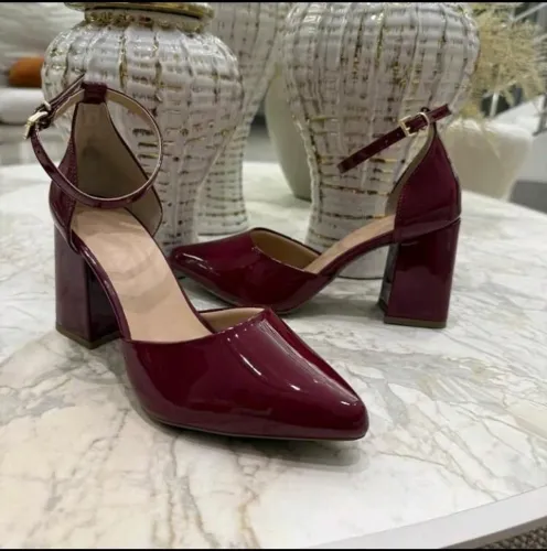 SALTO SCARPIN BICO FINO MARSALA