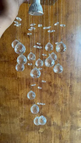 Luminária em cascata