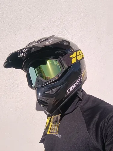 Capacete Trilha Motocross + Oculos 