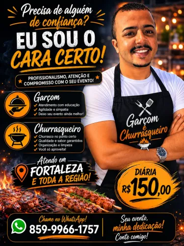 Serviço para eventos e confraternização 
