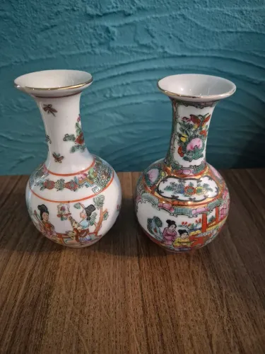 Vasos de porcelana chinesa 12 cm de altura