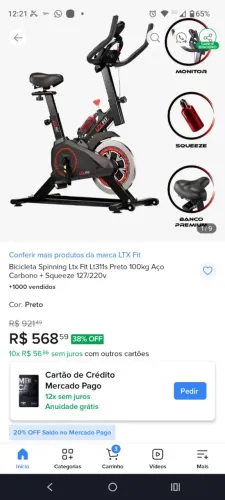 Bicicleta Ergométrica Spinning