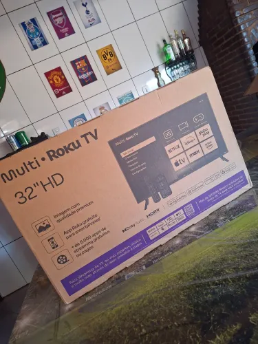 Smart TV DLED 32 HD Multi Roku TL081E - NOVA