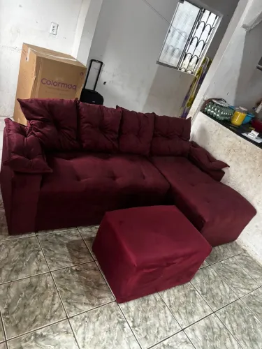 Sofá com puff