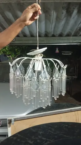 Luminária lustre de cristal 