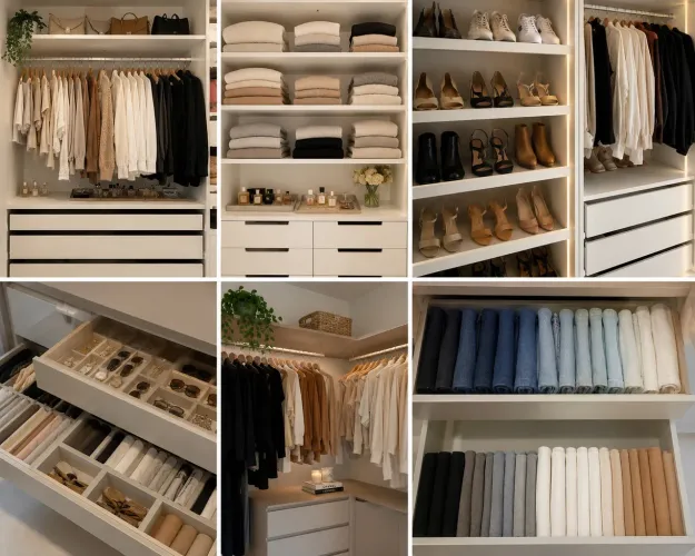 Organização de Guarda-Roupa e Closets