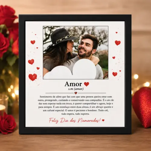 Quadro Azulejo Personalizado | Dia dos Namorados 
