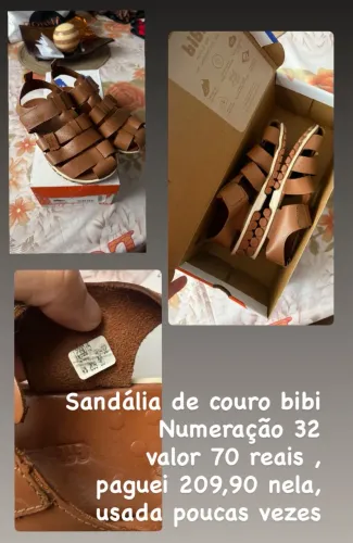 Sandália bibi couro