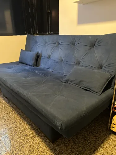 Sofá cama com baú