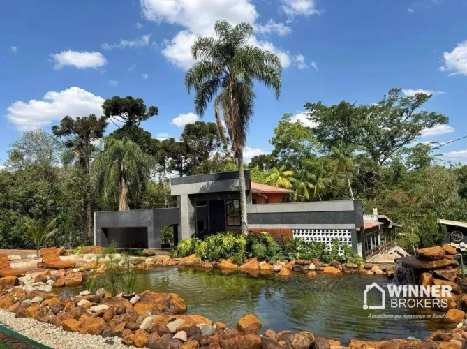 Haras com casa alto padrão, Piscina natural com peixes ornamentais à venda, 50.000 m² por 