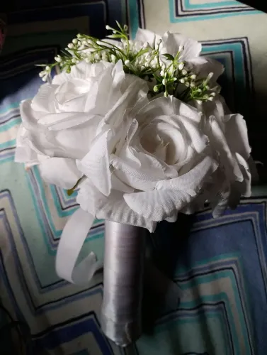 Buquê de rosas brancas 