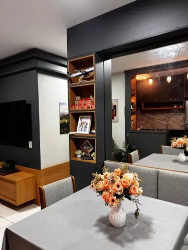 CONDOMÍNIO ESTILO PONTA NEGRA- APARTAMENTO COM FINO ACABAMENTO PRONTO PRA MORAR