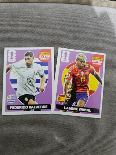 Kit Figurinha Legend Lâmina Yamal e Federico Valverde Bordo
