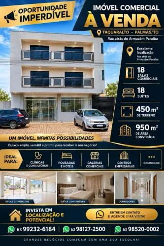 ? IMÓVEL COMERCIAL À VENDA - TAQUARALTO, PALMAS/TO