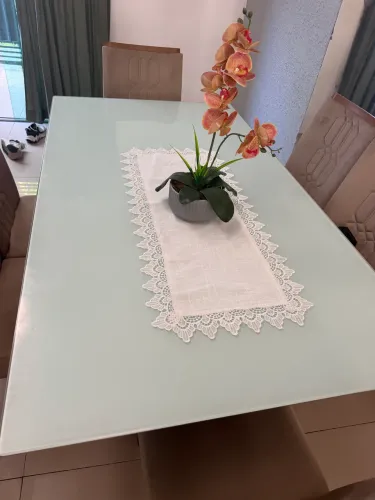 Mesa de Vidro 6 cadeiras