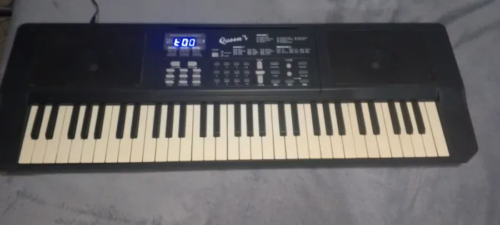Teclado musical Queen's Student para iniciantes com 61 teclas seminovo