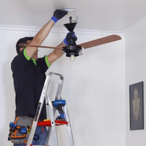 instalação de ventilador de teto 