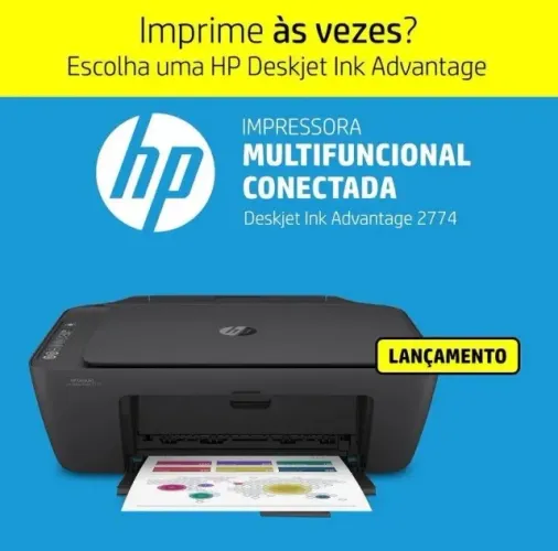 Impressora multifuncional cor HP Deskjet Ink Advantage 2774