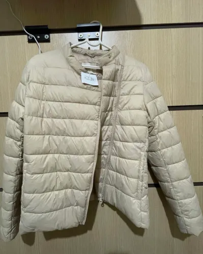Casaco impermeável off white puffer tamanho P