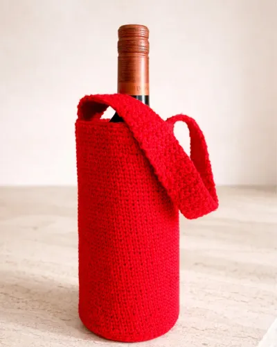 Porta Vinho em Crochê
