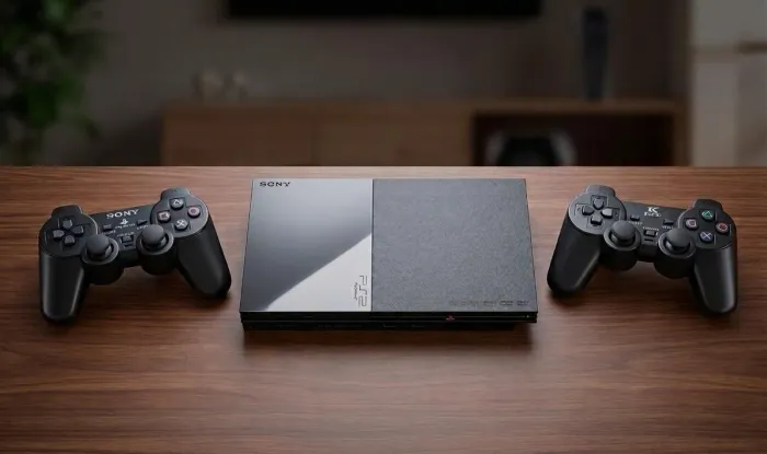 PlayStation 2 Slim - Controle sem fio - OPT - Conversor AV HDMi