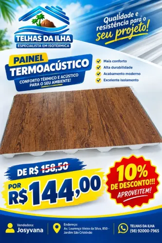 TELHA FORRO AÇO AMADEIRADO 0.47MM