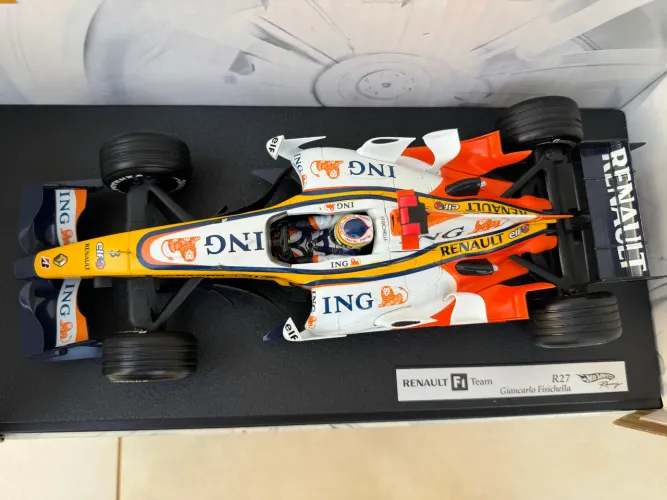 Hot Wheels 1/18 Renault 2007 r27 Giancarlo Fisichella - VIDE DETALHES