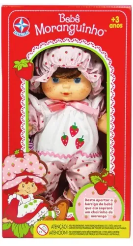 Boneca Bebê Moranguinho Relançamento Clássico 1984