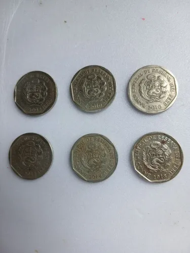 Moedas 50 centimos Peru