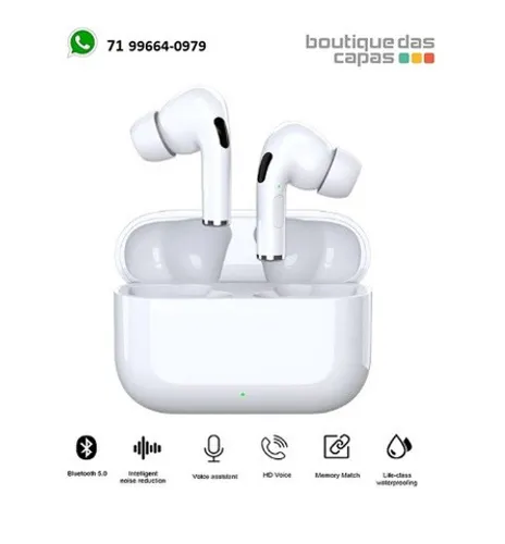 Fone bluetooth AirPods Pro TWS 5.0 h maston 113 pro para iphone samsung xiaomi