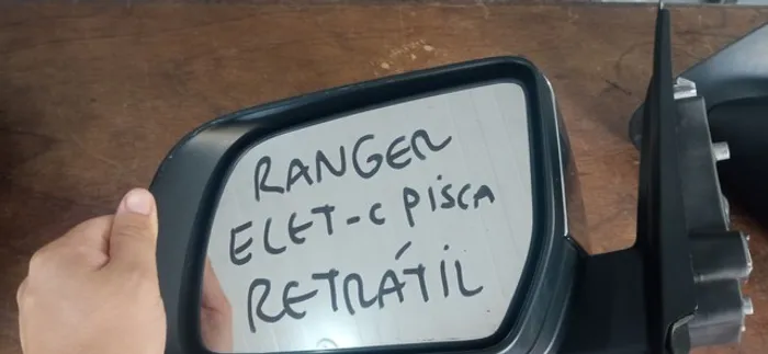 Retrovisor ranger retrátil cromado 2017 2018 2019