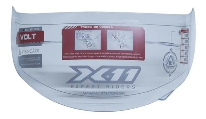 Viseira X11 Volt Cristal Original 