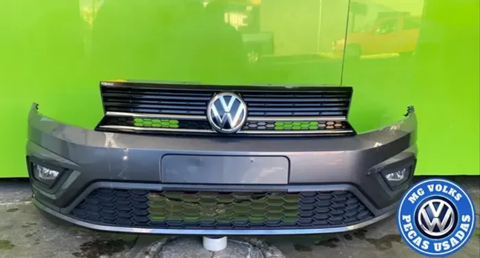 Para choque dianteiro original VW Gol Voyage Saveiro G8 com farol de milha 