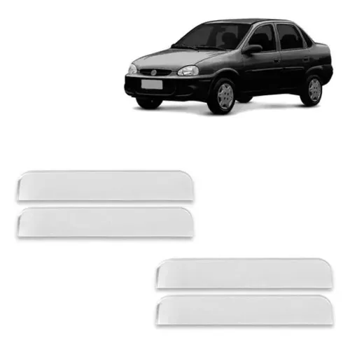 Aplique Chevrolet Corsa Classic 2003 à 2016 - Maçaneta Cromada - 4Pt - 08.035
