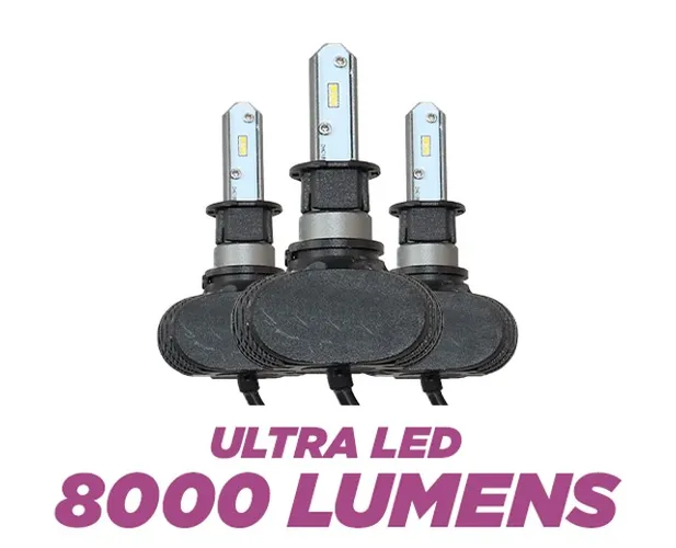 Lampada ultra led 8000 lumens h1,h16,hb3