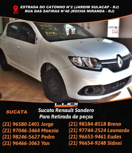 Sucata Renault Sandero Para Retirada de peças