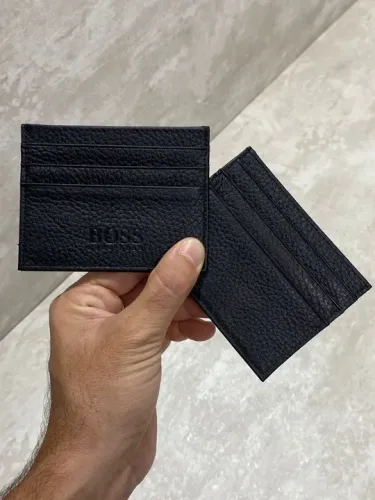 Montblanc, Hugo Boss, Emporio Armani - Carteira Porta-Cartões Slim