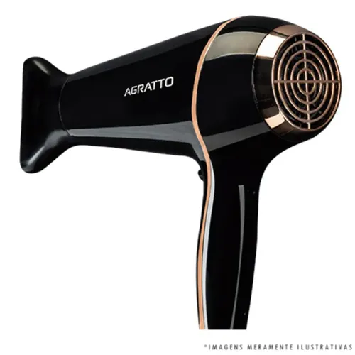 secador de cabelos 1900w preto agratto alta performace