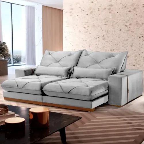 sala sofa retratil e reclinavel de 4 lugares