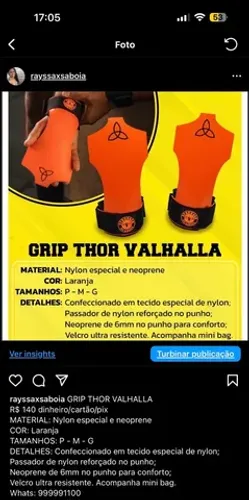 GRIP THOR VALHALLA R$ 140