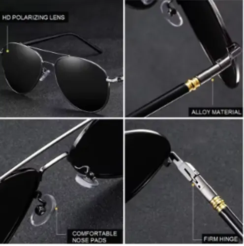 Produto Novo Óculos de sol polarizados masculino feminino refletivos unissex