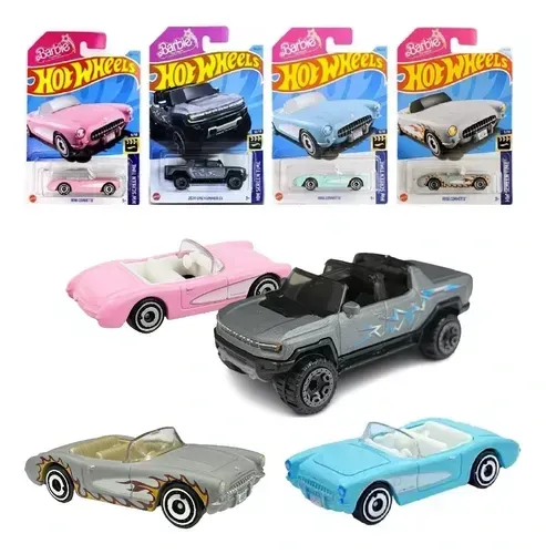 Hot Wheels Kit C/ 4 Minis Barbie O Filme Hummer Corvette