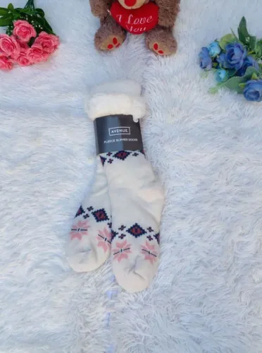 Pantufa Bota Meia Geométrica